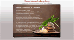 Desktop Screenshot of kosmetikoase-ludwigsburg.de